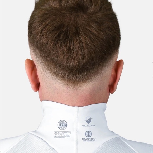 Titan Battlegear Cut Resistant Baselayer Neck Guard Hockey Shirt Youth XS 4/5 - Picture 3 of 14